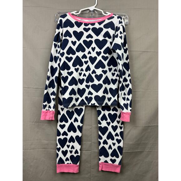 Carter’s Girls Blue Heart 2-Piece Pajama, Size 8 - Picture 1 of 6